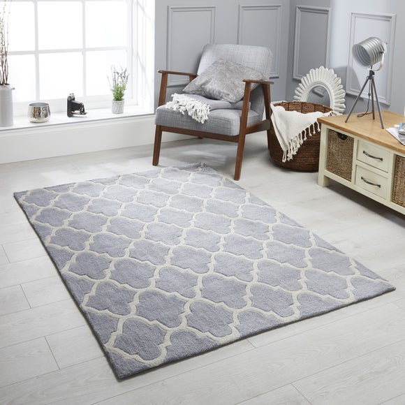 Trellis Patterned Rug | Dunelm