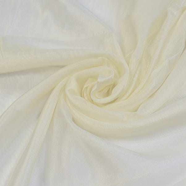 By the Metre Bella Ivory Voile Fabric