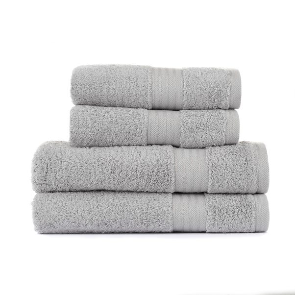 Silver Egyptian Cotton 4 Piece Towel Bale image 1 of 2