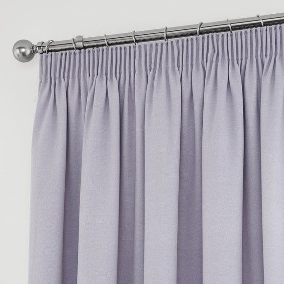 Tyla Mauve Blackout Pencil Pleat Curtains Dunelm