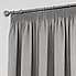 Tyla Silver Blackout Pencil Pleat Curtains  undefined