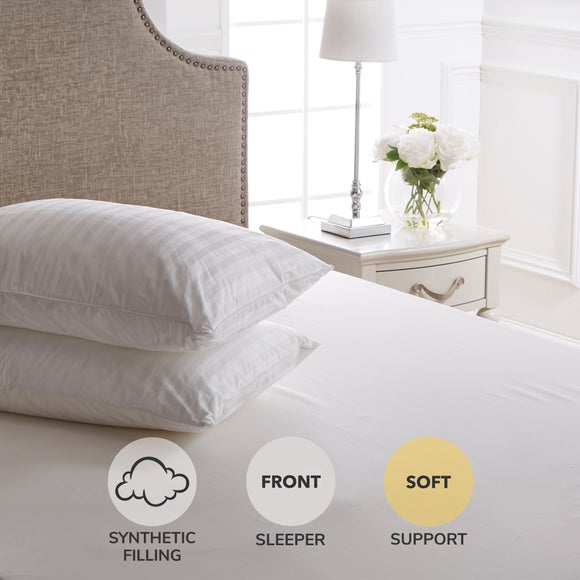 Dorma Pack Of 2 Supreme Fill Front Sleeper Pillows