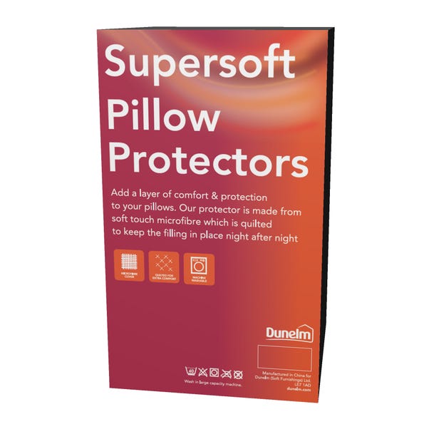 Supersoft Pillow Protector Pair White