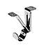 Pack of 3 Adjustable Ceiling Curtain Pole Brackets Chrome
