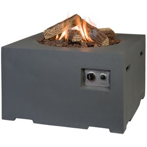 Happy Cocooning Grey Square Fire Pit