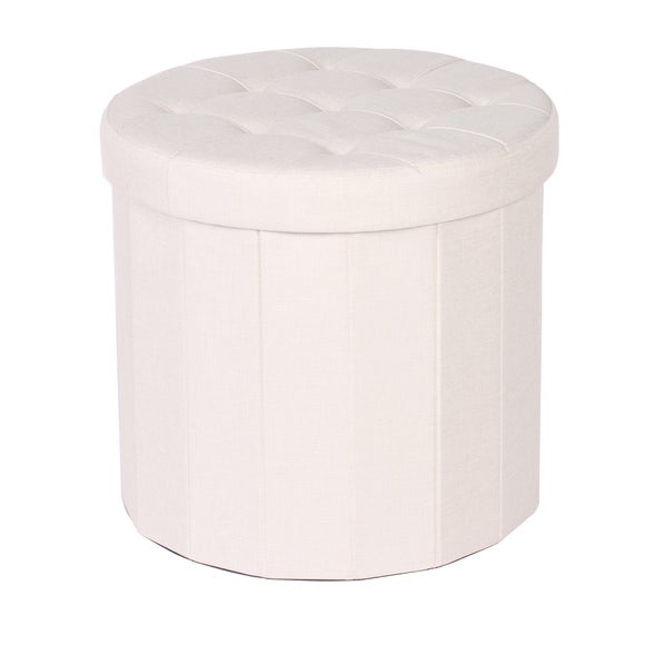 cream ottoman