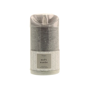 Hygge Soft Suede Textured LED Pillar Candle