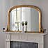 Yearn Decorative Overmantle Mirror 122x77cm Gold Gold