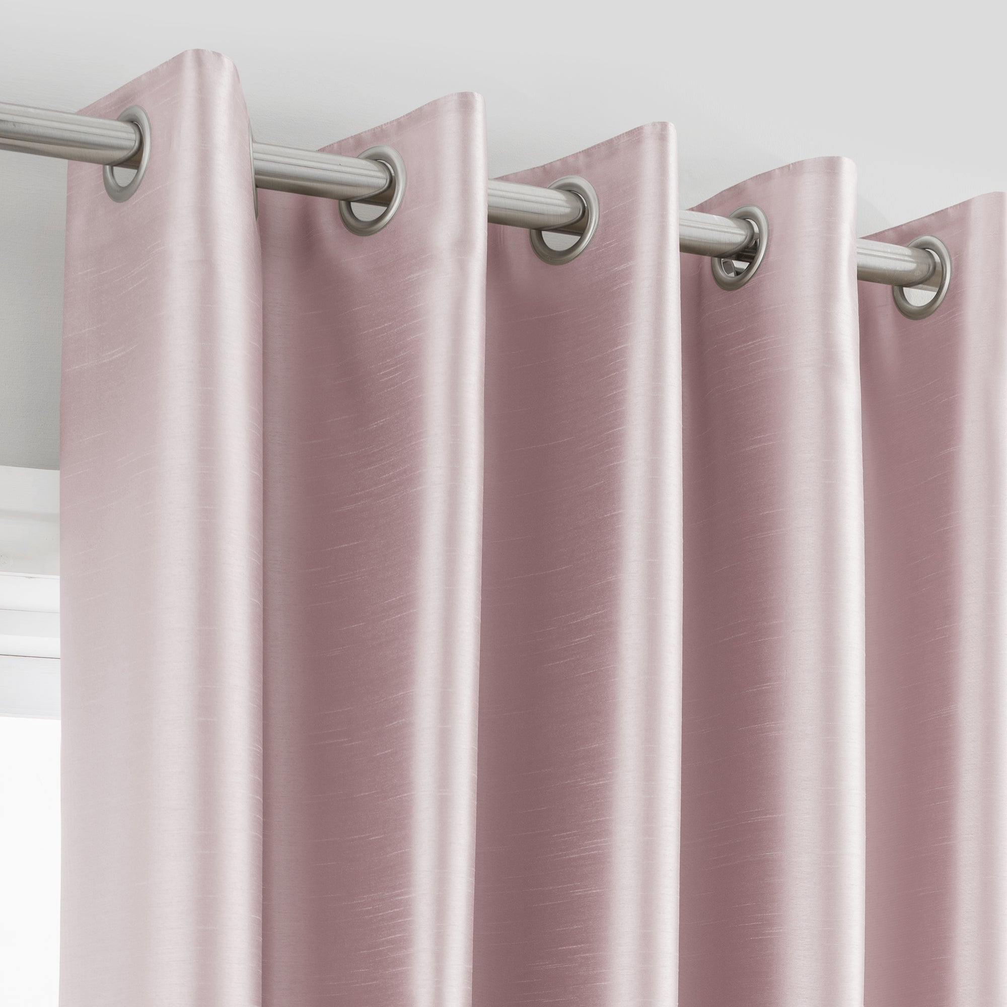 Montana Blush Eyelet Curtains Dunelm