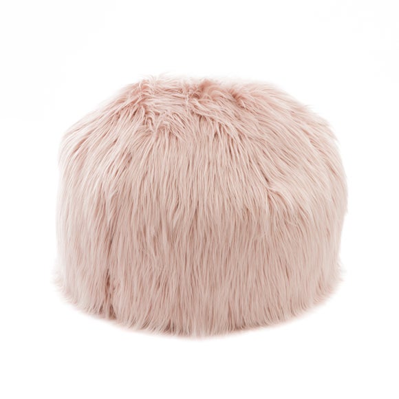 dunelm bean bag faux fur