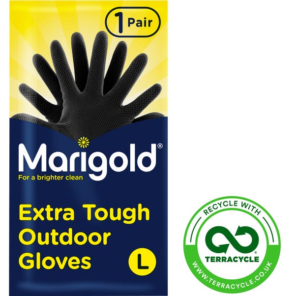 Marigold Large Outdoor Gloves Black