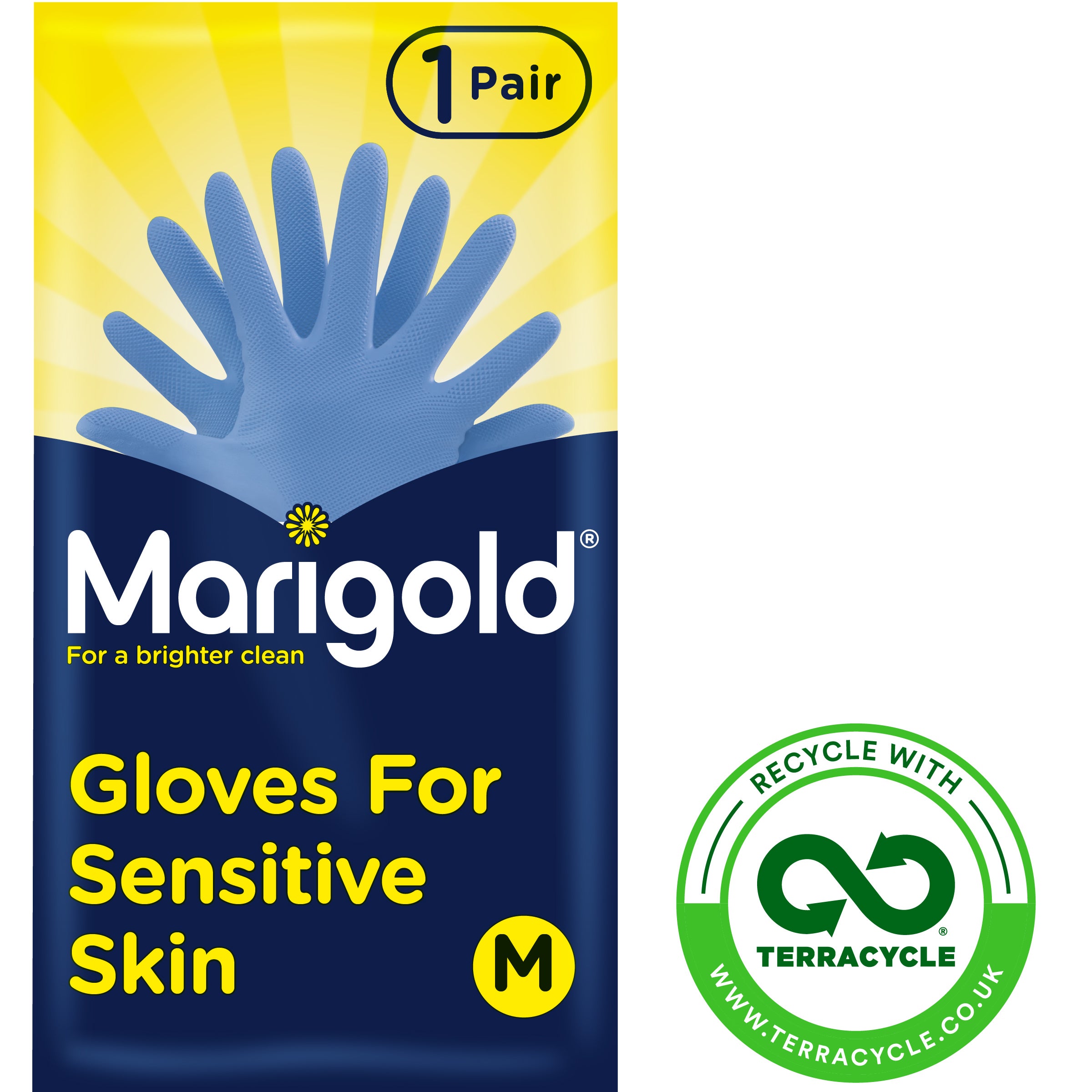 Marigold Medium Sensitive Gloves