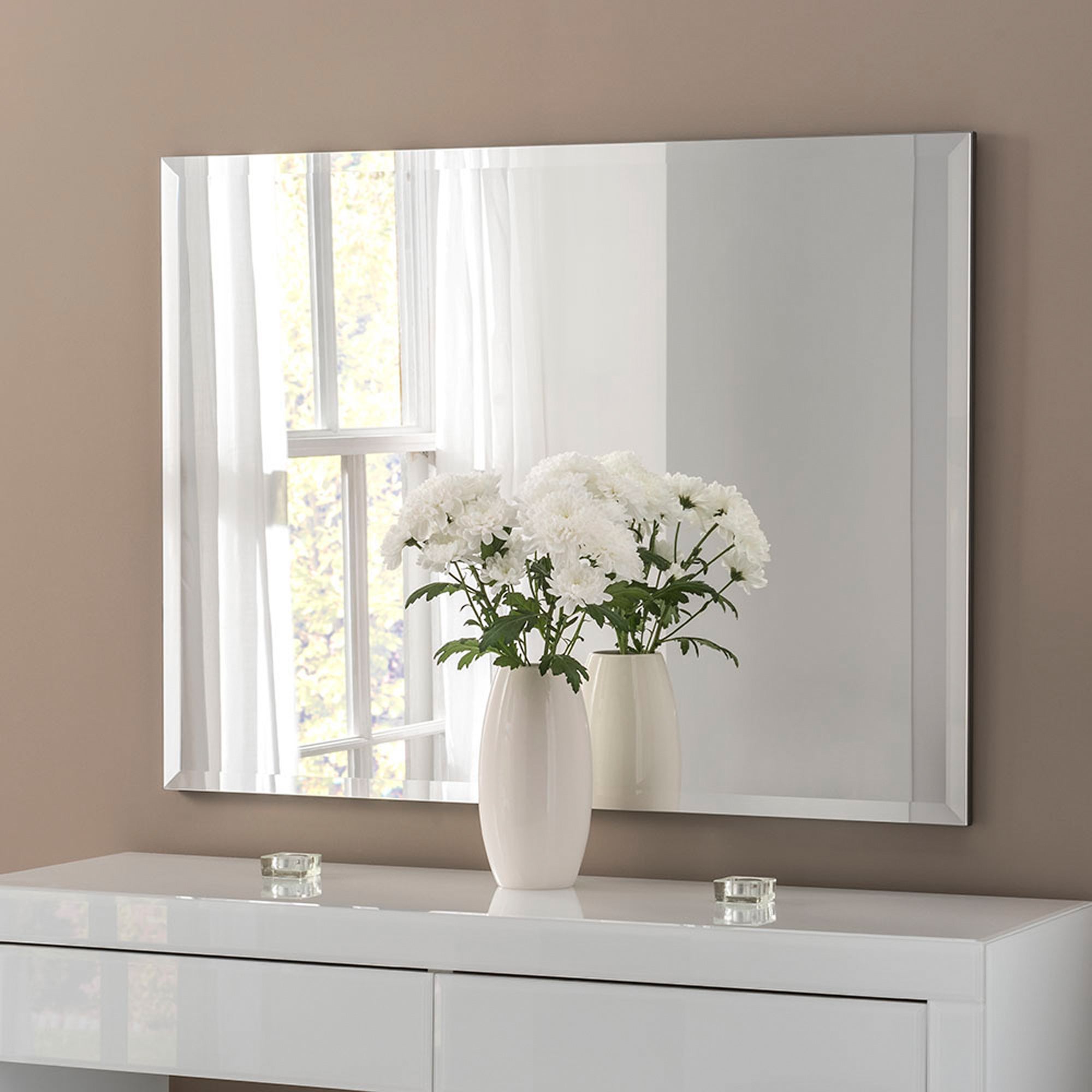 Yearn Bevelled Rectangle Overmantel Wall Mirror | Dunelm