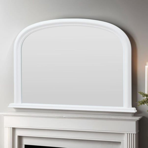 Yearn Contemporary Curved Overmantel Wall Mirror image 1 of 1