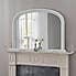Yearn Contemporary Overmantle Mirror 112x77cm White White