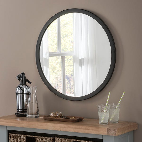 Yearn Classic Black Round Wall Mirror image 1 of 1