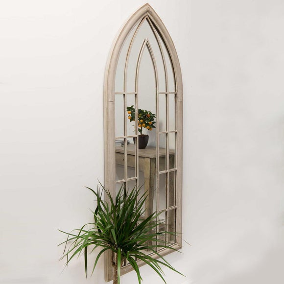 Hinwick Cream Garden Window Mirror | Dunelm