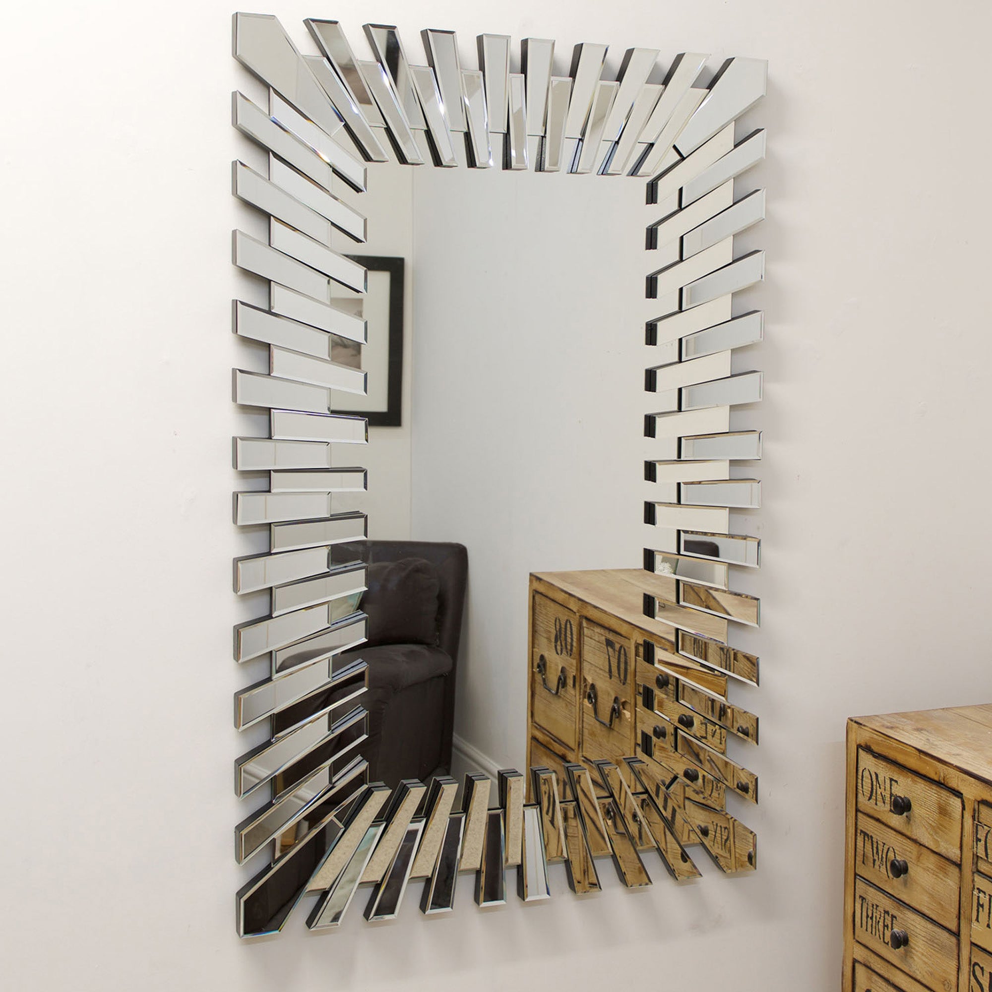 Starburst Rectangle Wall Mirror