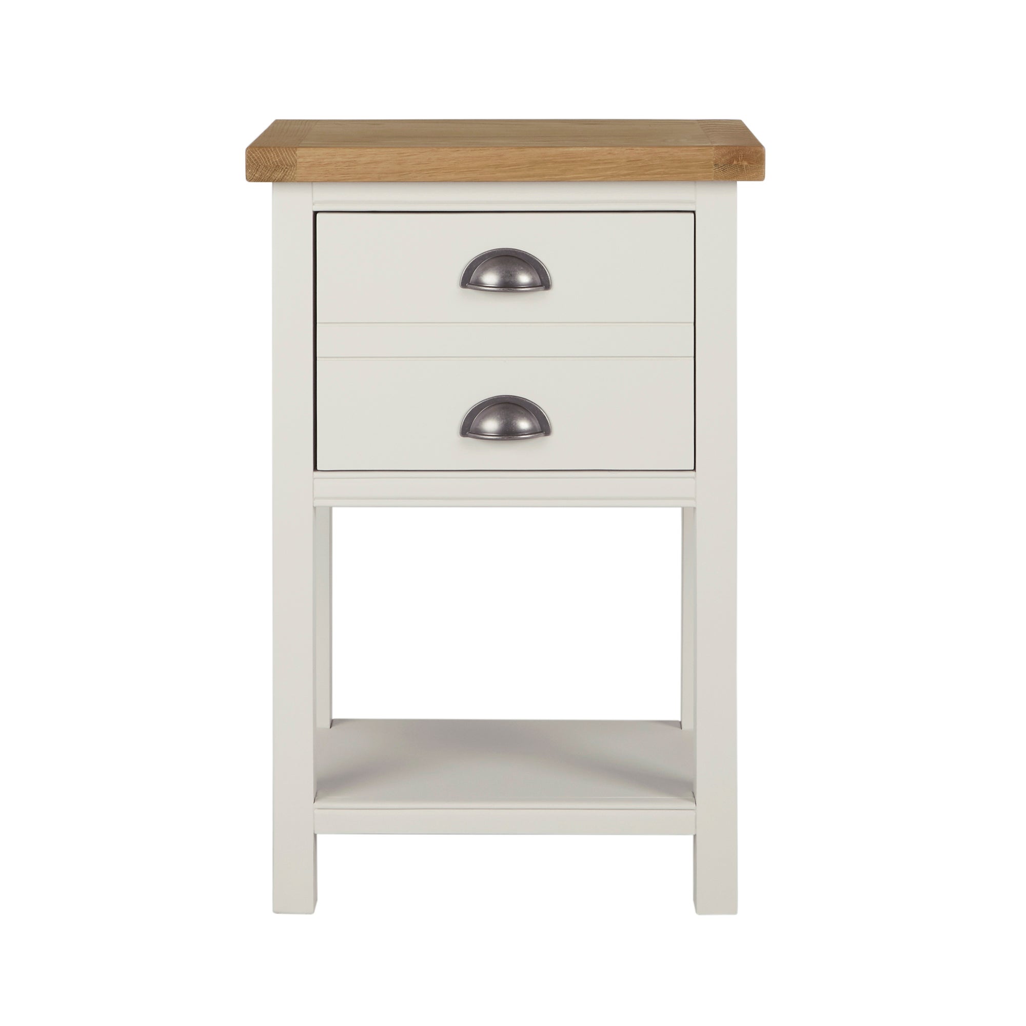 Compton Ivory Side Table Cream and Brown