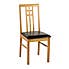 Vienna Dining Chair Brown PU Leather Natural