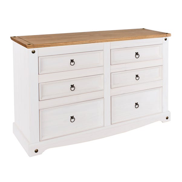 Corona Wide 6 Drawer Chest, Pine image 1 of 1