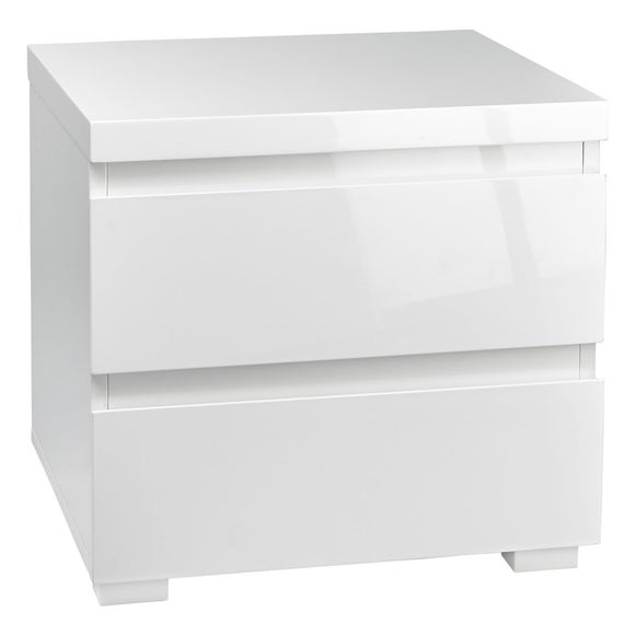 white gloss side table dunelm