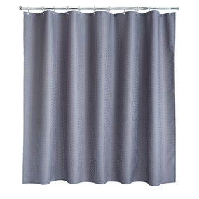 Waffle Grey XL Shower Curtain
