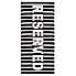 Catherine Lansfield Reserved Black and White Beach Towel Black undefined