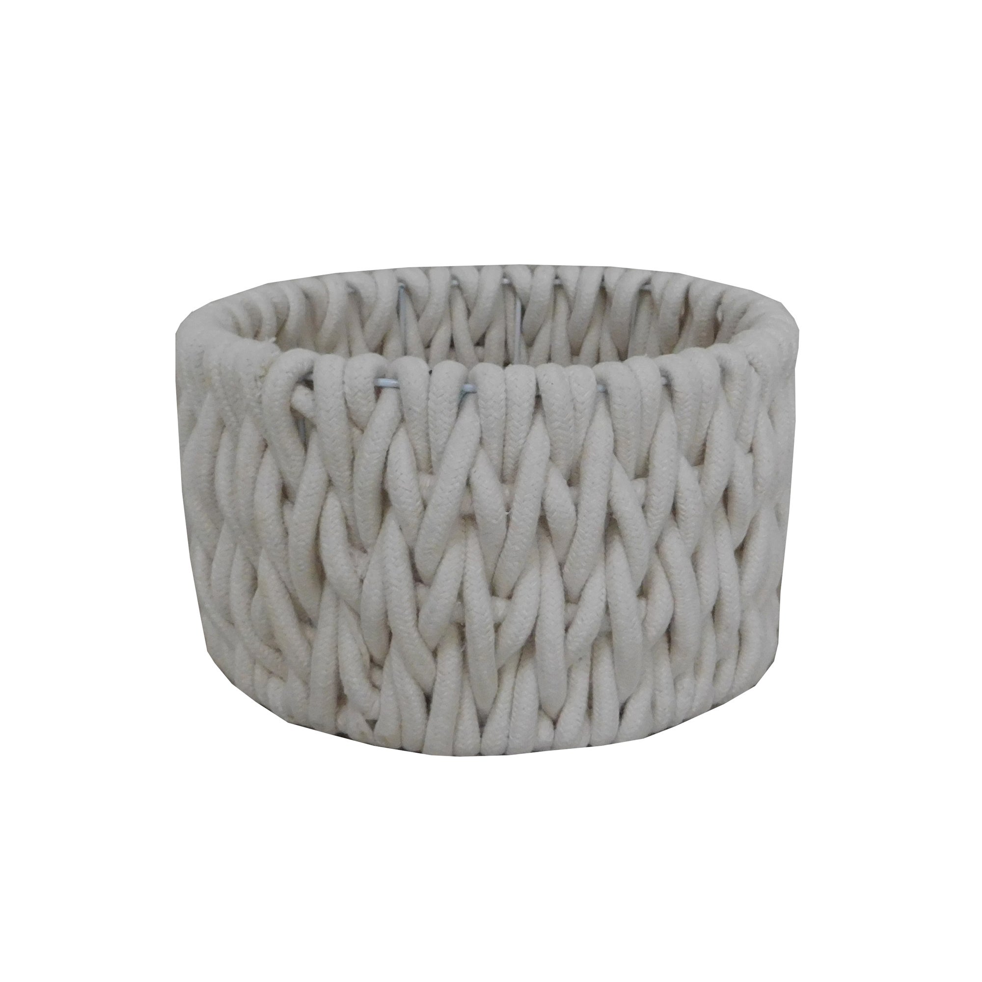 Cable Knit Storage Basket Dunelm