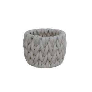Cable Knit Storage Basket