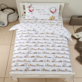 Disney Winnie the Pooh Cot Bed Duvet Cover and Pillowcase Set