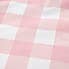Gingham Pink Duvet Cover and Pillowcase Set  undefined