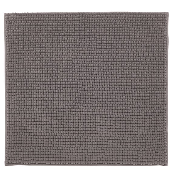 grey shower mat