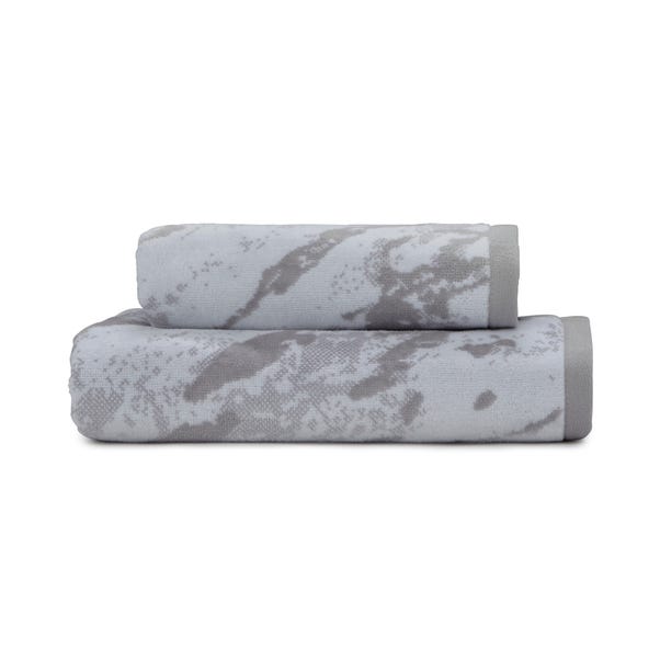 Grey Marble Bath Towel image 1 of 1