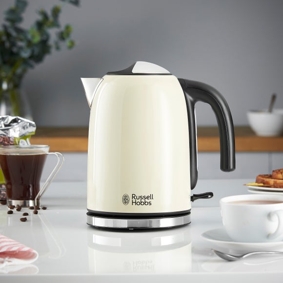 Russell Hobbs Colours Plus 1.7L Cream Kettle Dunelm