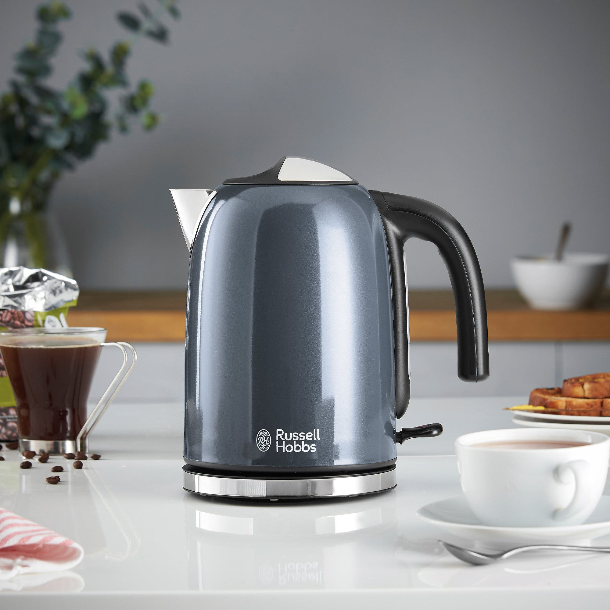 Russell Hobbs Colours Plus 1.7L Storm Grey Kettle