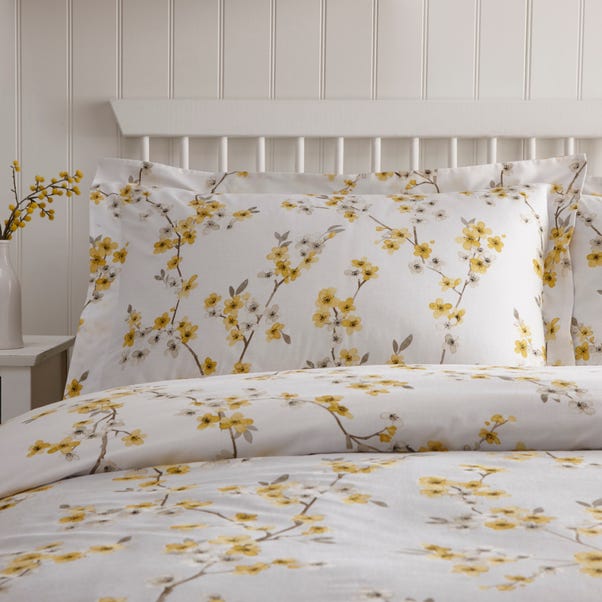 Alisha Yellow Oxford Pillowcase Dunelm, Dunelm Grey And Yellow Duvet Covers