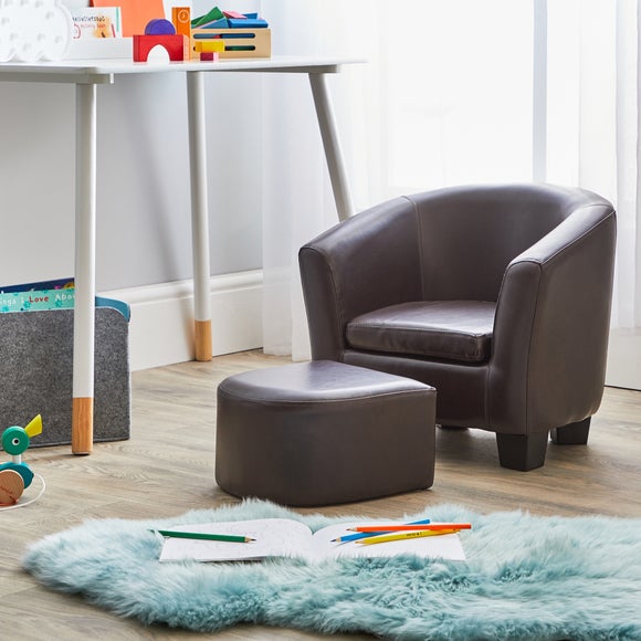 childrens armchair and footstool