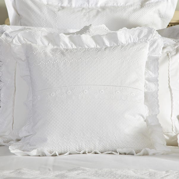Dorma Alice Ruffle Cushion Dunelm - Dorma White Bedding Dunelm Dorma Alice Ruffle Cushion Dunelm - Dorma White Bedding Dunelm
