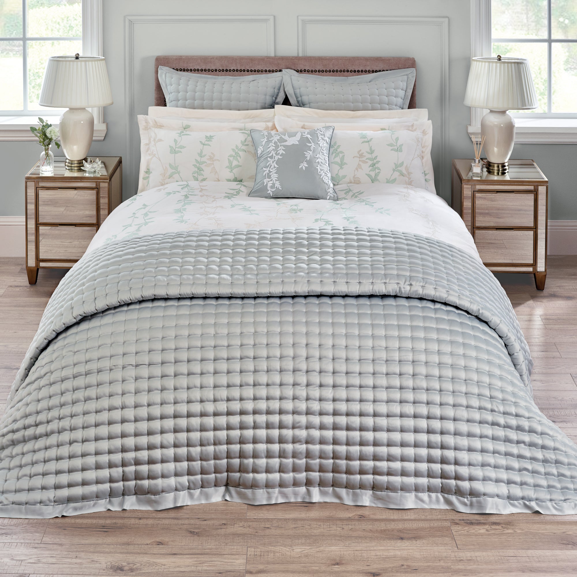 £120.00 for Dorma ophelia green bedspread green | deal-direct.co.uk