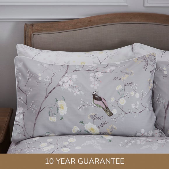 Dorma Maiya Grey Housewife Pillowcase Dorma Maiya Grey Housewife Pillowcase