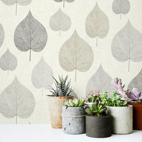 One Leaf Natural Wallpaper Dunelm One Leaf Natural Wallpaper Dunelm
