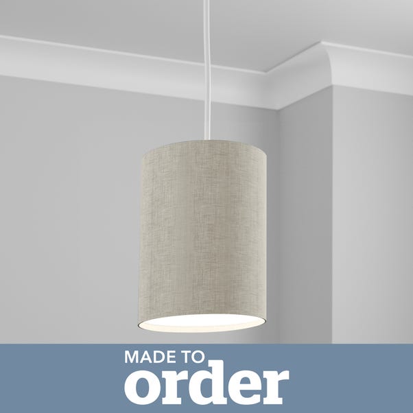 Made To Order Tall Cylinder Shade Linoso Dove undefined