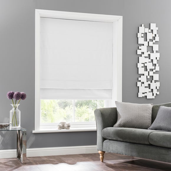 linen blackout roman blinds