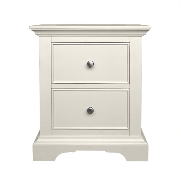 dunelm bedside tables white