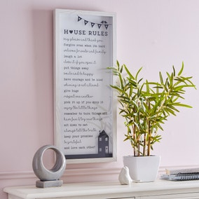 House Rules Framed Print