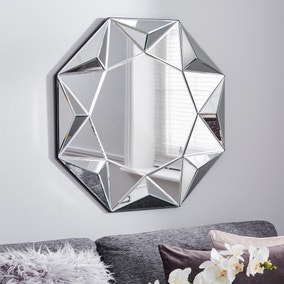 3D Geo Wall Mirror, 80cm