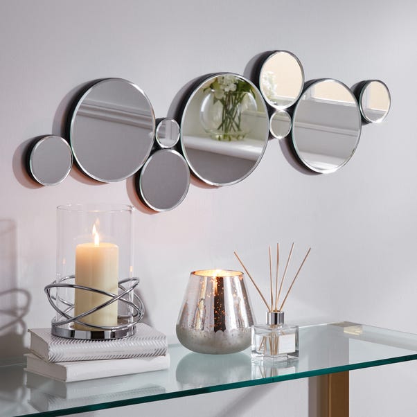 Multi Circles Mirror Dunelm Multi Circles Mirror Dunelm, Small Circular Mirror Wall Decor