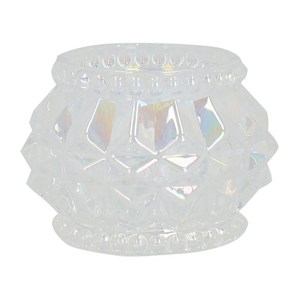 Geo Lustre Glass Tealight Holder image 1 of 1