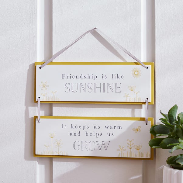 Sunshine and Grow Plaque Gold